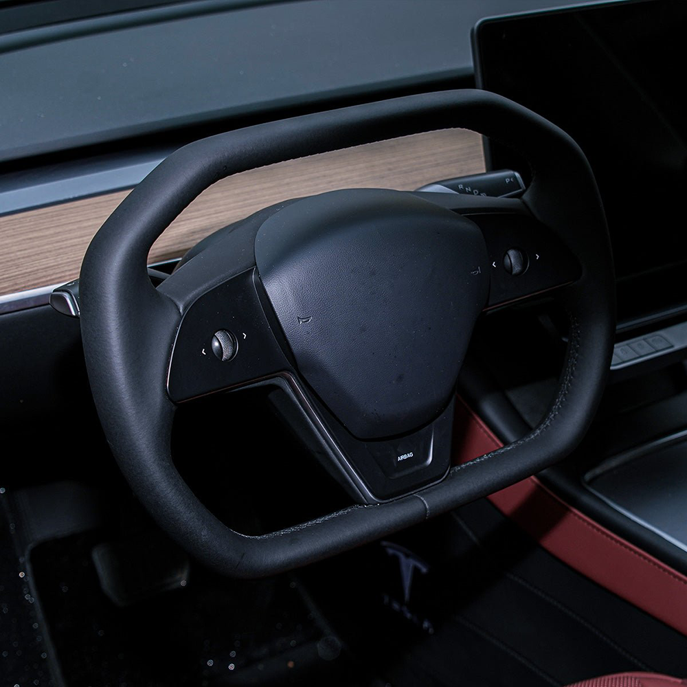 Premium Hexagonal Cybertruck Steering Wheel for Tesla Model 3/Y
