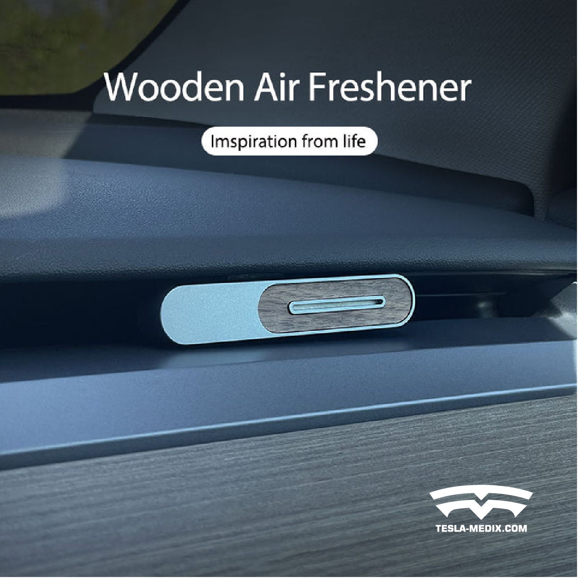 Model 3/Y Alloy & Wooden Air FreshenerTeslaMedix