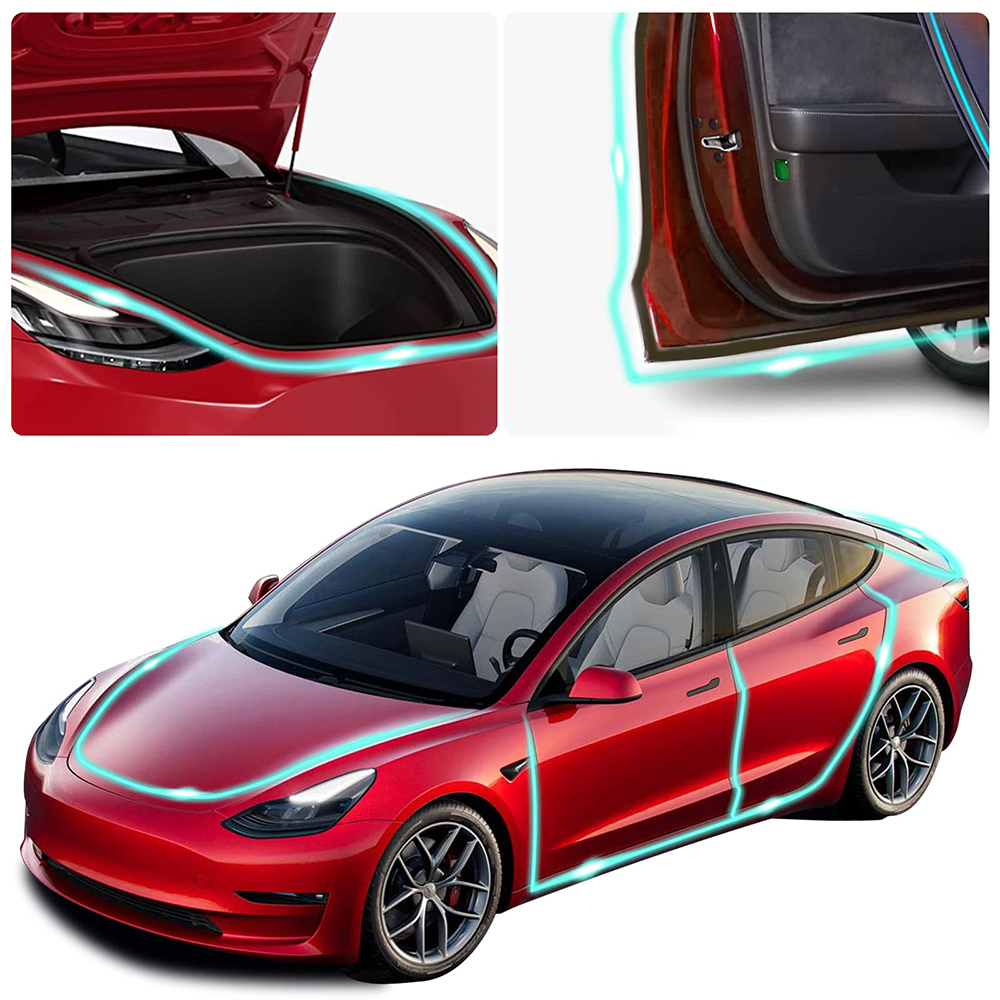 Tesla model 3/Y door sound insulation rubber sealing strip