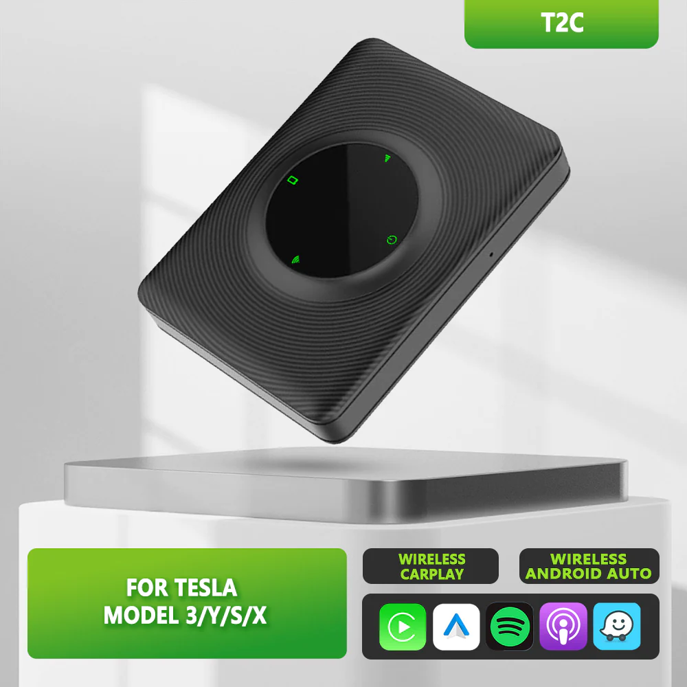 Tesla Model 3/Y/S/X T2C Tesla Wireless Apple Carplay Adapter