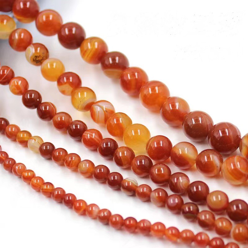 Red Line Agate beads