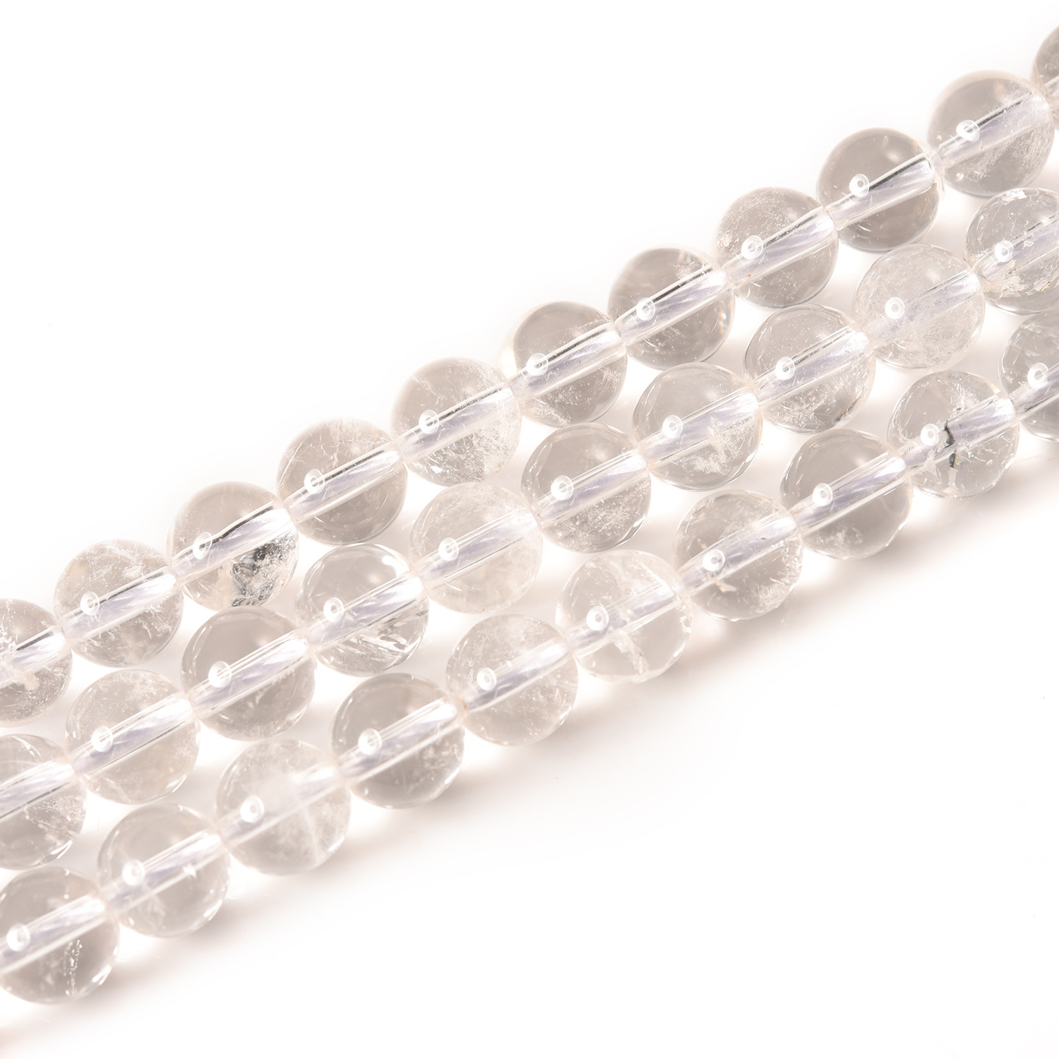 Clear quartz beads natural crystal beads string for diy