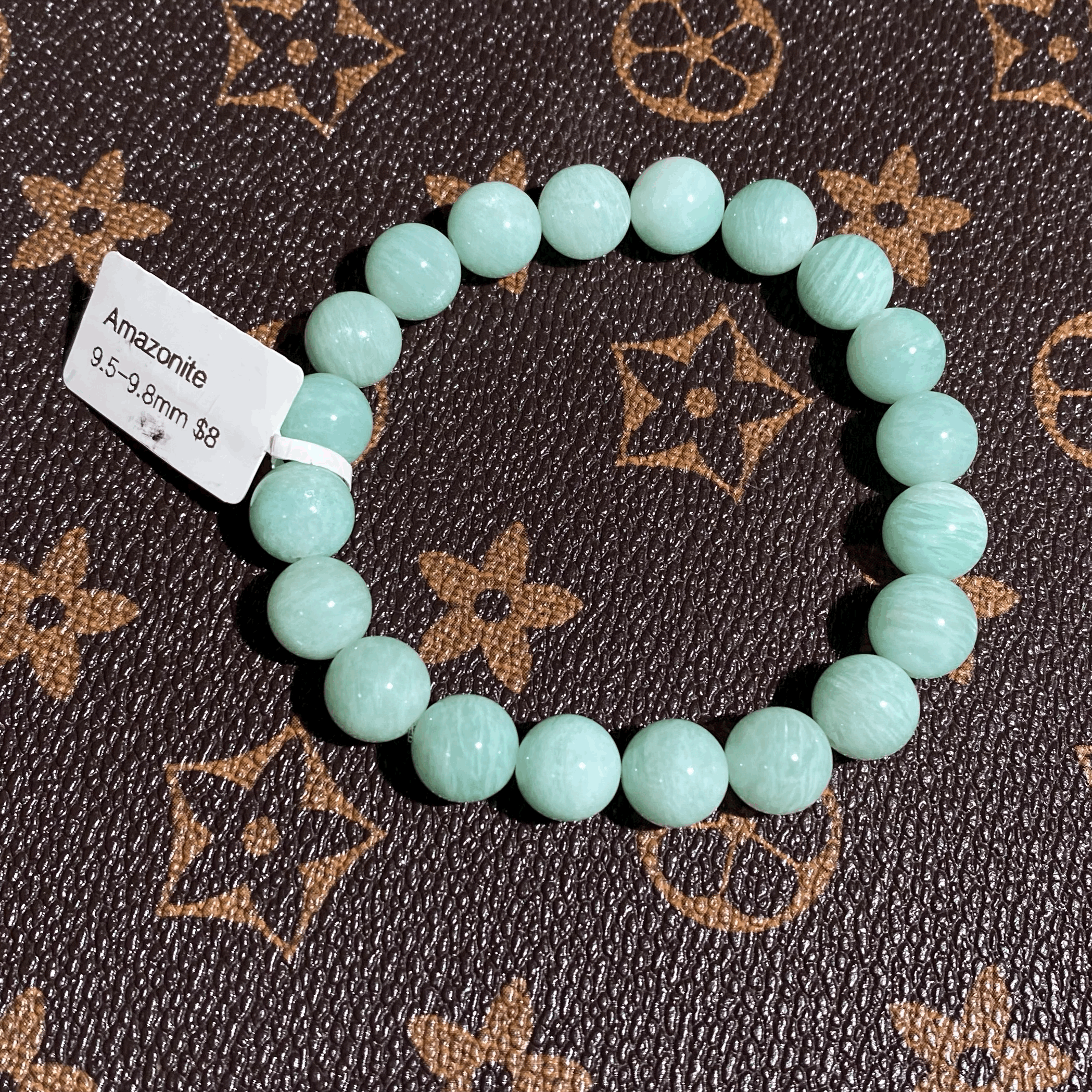 Amazonite bracelet 9.5mm $8