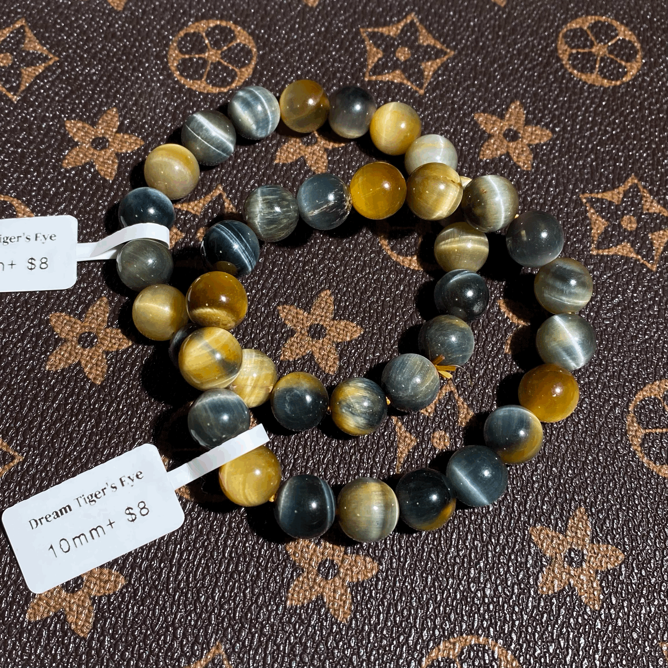 Dream tiger's eye bracelet 10mm+ $8