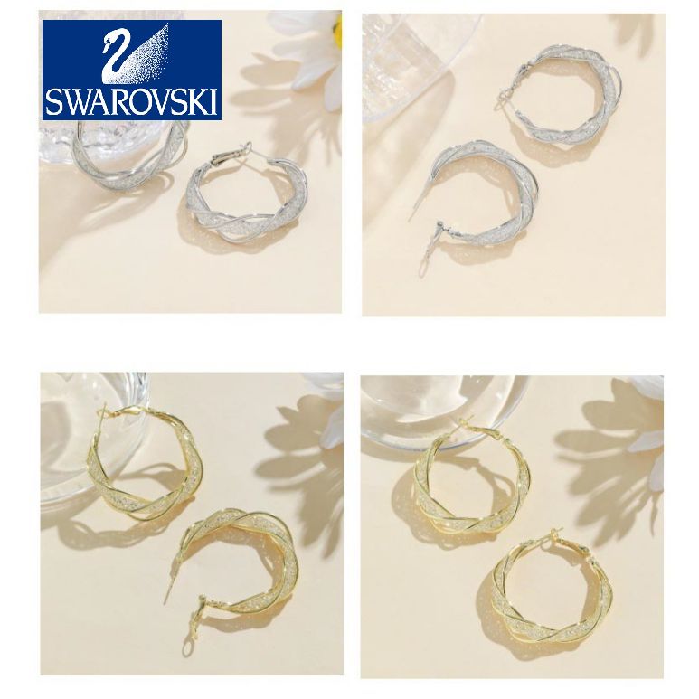 🔥 Sleva 50 % 🔥 - Náušnice Swarovski z bílého zlata