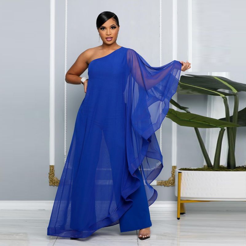 🛒🥻Ležérní každodenní elegantní patchwork jednobarevný obyčejný overal na jedno rameno✨