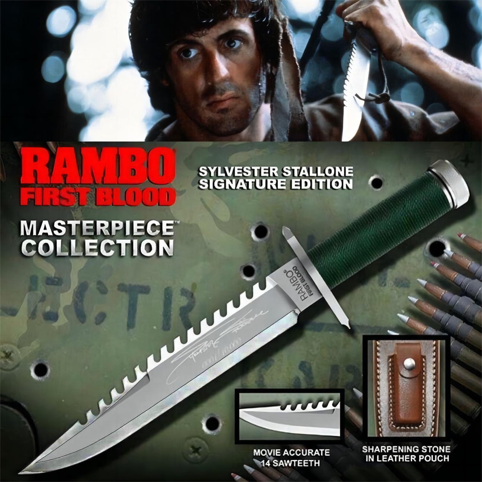 🔥Rambo's First Blood Knife Signature Masterpiece Outdoor Gear (limitovaná edice)
