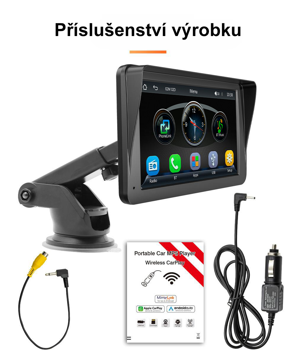 Stažitelné audio a video systémy do auta