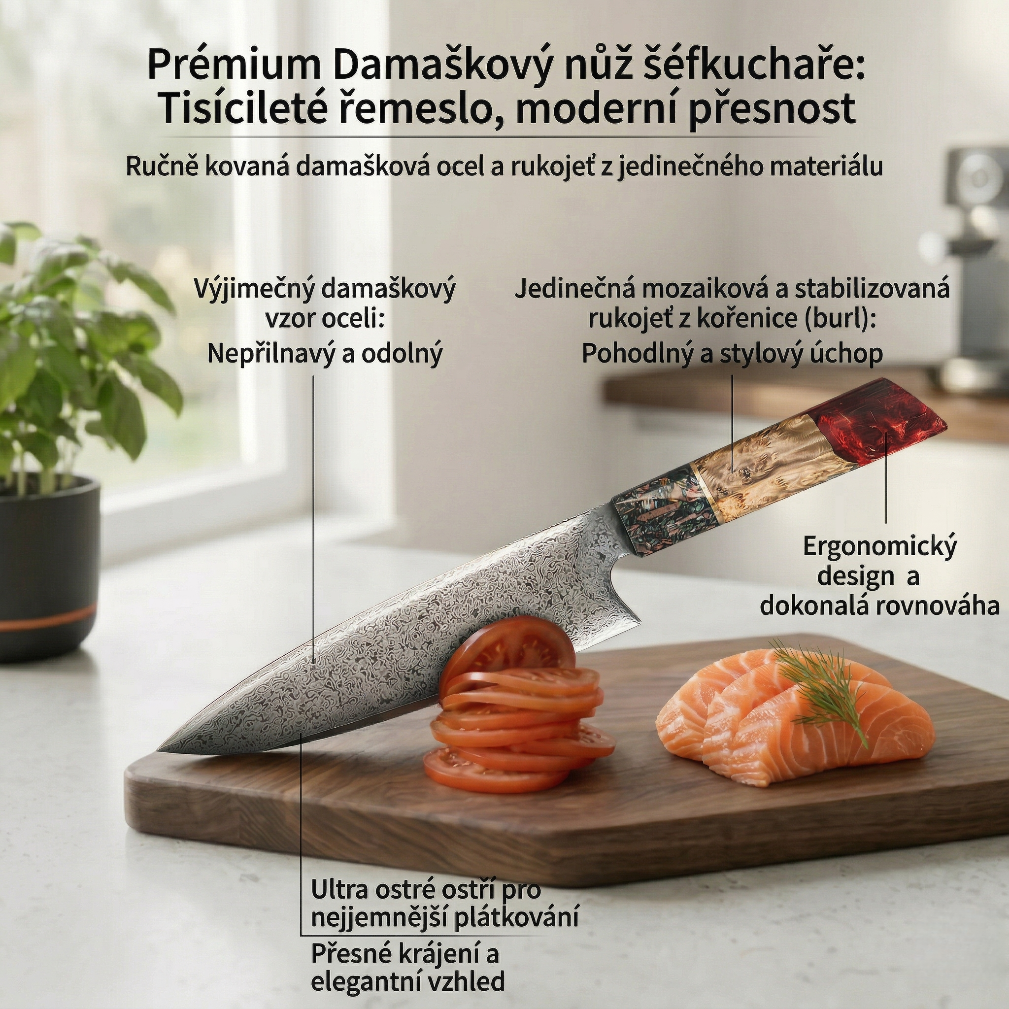 Sada kuchyňského nádobí KASUMI™ s limitovanou edicí Damašského nábytku – Do vyprodání zásob! ⏳