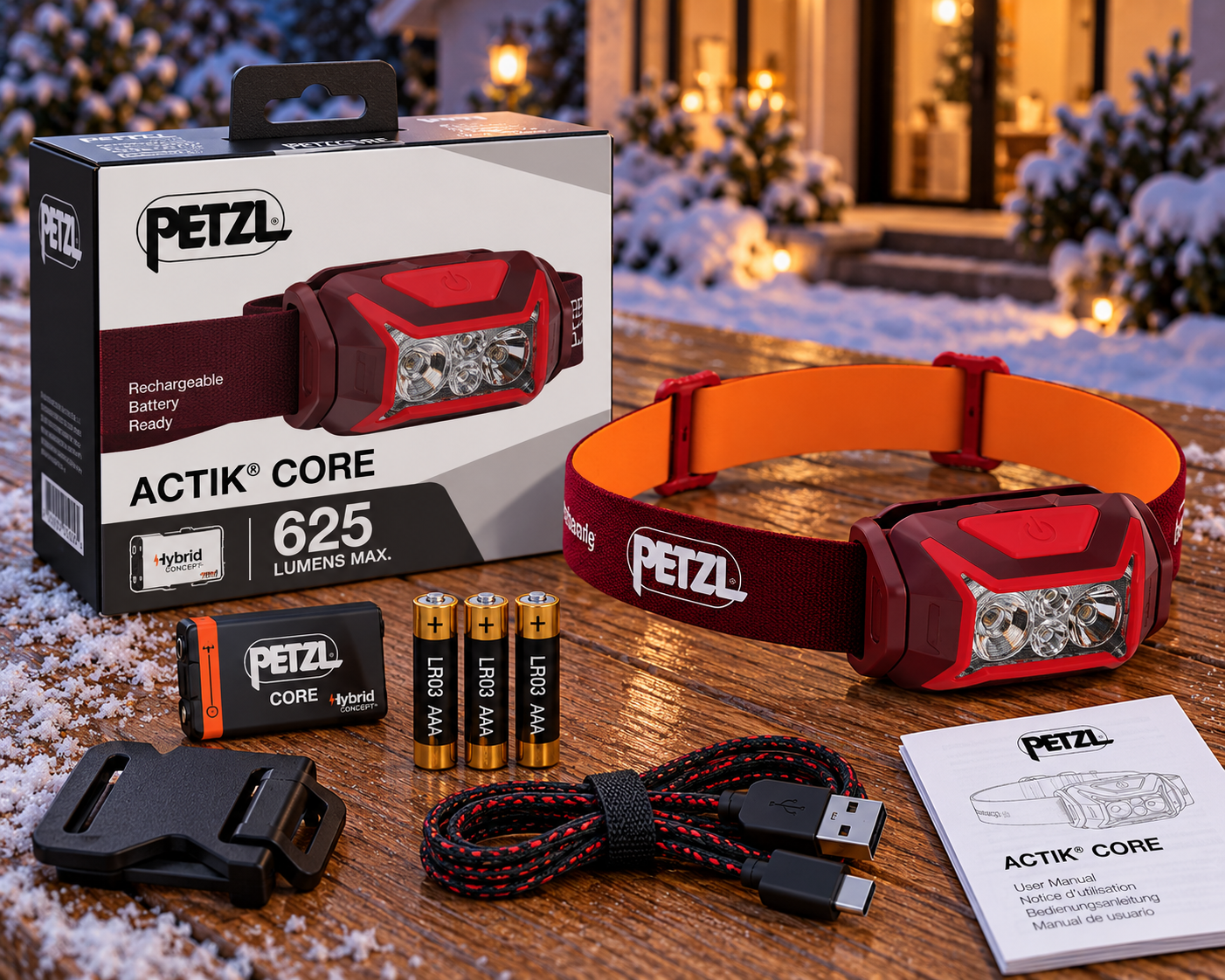 Dobíjecí čelovka PETZL ACTIK CORE 625 lm – Dokonalý praktický dárek pod stromeček
