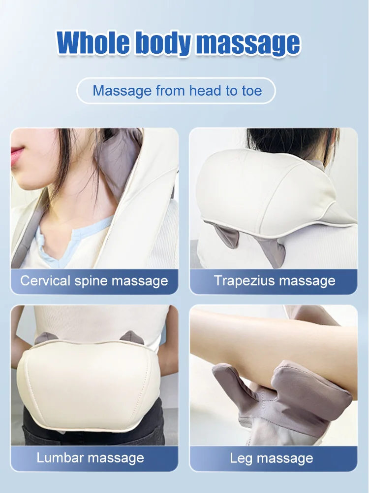 🔥Experimentați relaxarea supremă cu aparatul de masaj pentru gât Smart Humanoid Neck Massager - Your Personal maseur personal!