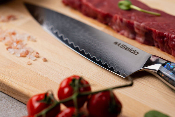 Awabi Damascus Chef Knife