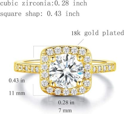 💞Zásnubní svatební šperky s kubickými zirkony pokovené 18K zlatem, 3 balení