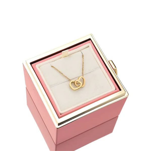 Eternal Rose Box - Colier personalizat gravat