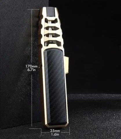 50% sleva – Větruodolný zapalovač Straight Torch Blue Flame