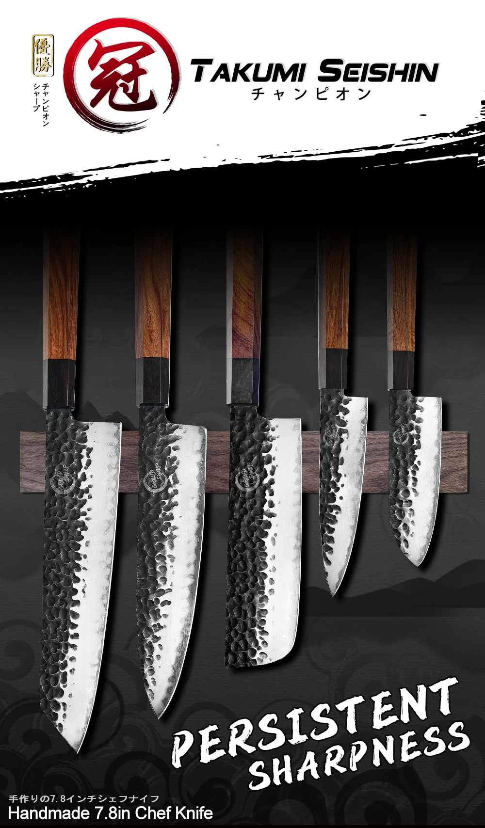 5pcs Handmade Kitchen Knives Set 3 Layers Japanese AUS-10 Steel Chef Knives Set Santoku Nakiri Slicing ECO Friendly Cooking Tool