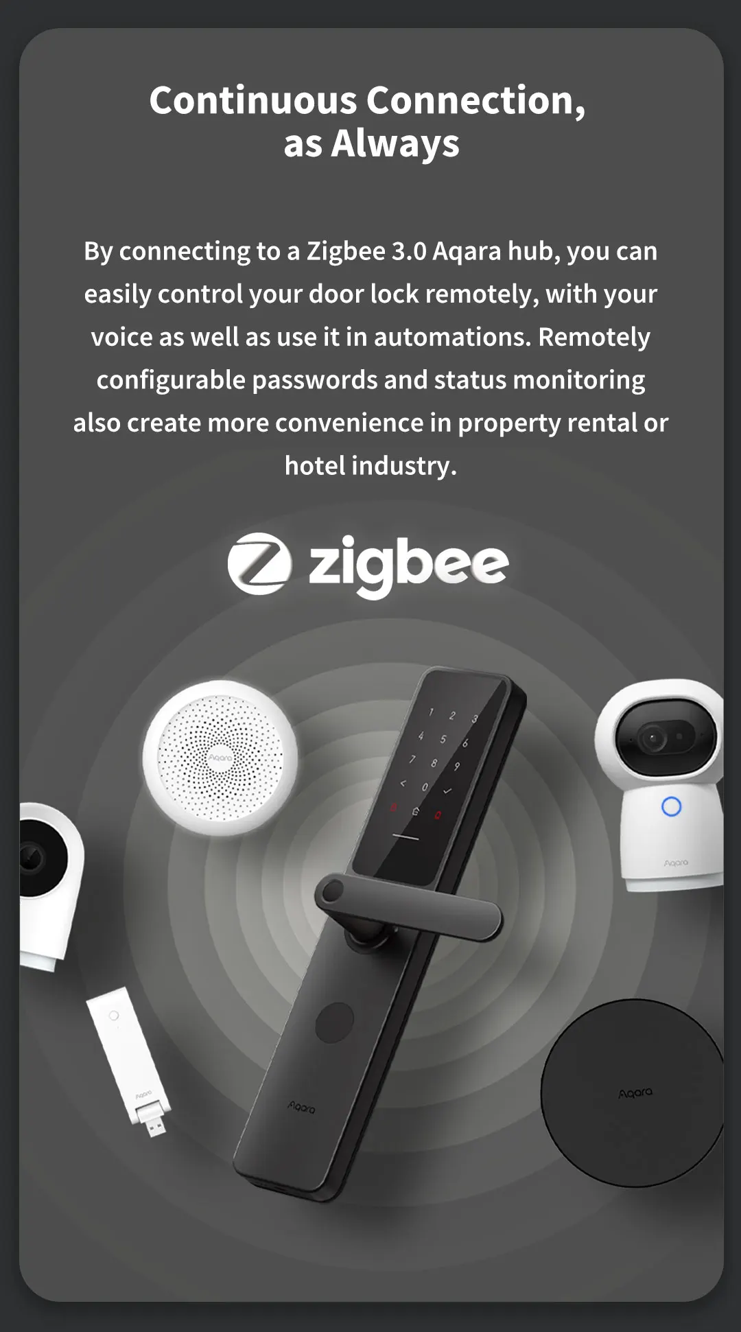 Melery Smart Door Lock A100 Pro Zigbee Bluetooth 5.0 Fingerprint Unlock A100 Pro Door Lock Work with Apple Homekit Aqara Home