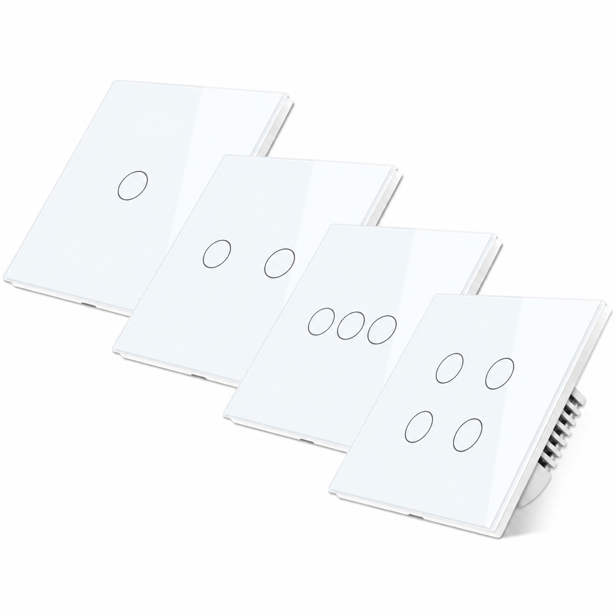 Melery Wifi Smart Light Switch Wall Glass Screen Interruptor Touch Panel Voice Control Wireless by Alexa Google Home 1/2/3/4Gang