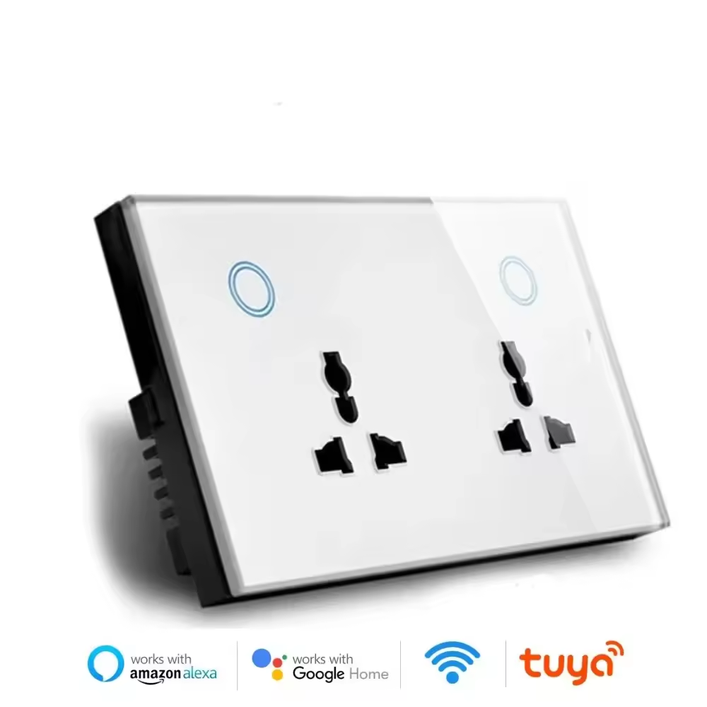 Melery  WIFI Wall Socket TYPE-C USB Universal Electrical Plug Outlet 13A Power Touch Switch Wireless Charge by Alexa Google Home-Melery