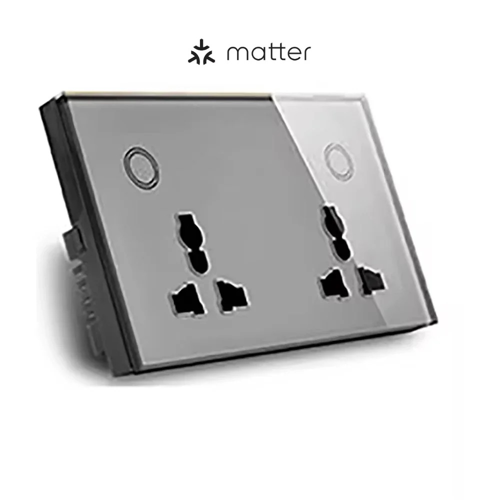 Melery Matter Smart Type-C PD 20W USB Wall Socket Universal Electrical Plug Outlet Power Touch Switch Homekit Alexa Google Home-Melery