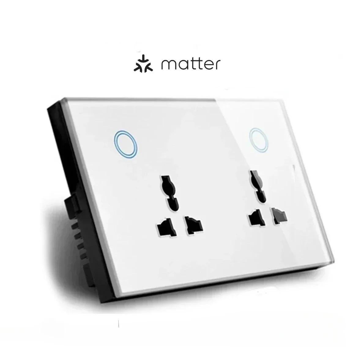 Melery Matter Smart Type-C PD 20W USB Wall Socket Universal Electrical Plug Outlet Power Touch Switch Homekit Alexa Google Home-Melery