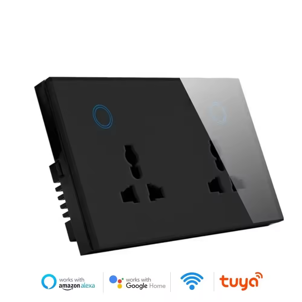 Melery  WIFI Wall Socket TYPE-C USB Universal Electrical Plug Outlet 13A Power Touch Switch Wireless Charge by Alexa Google Home-Melery