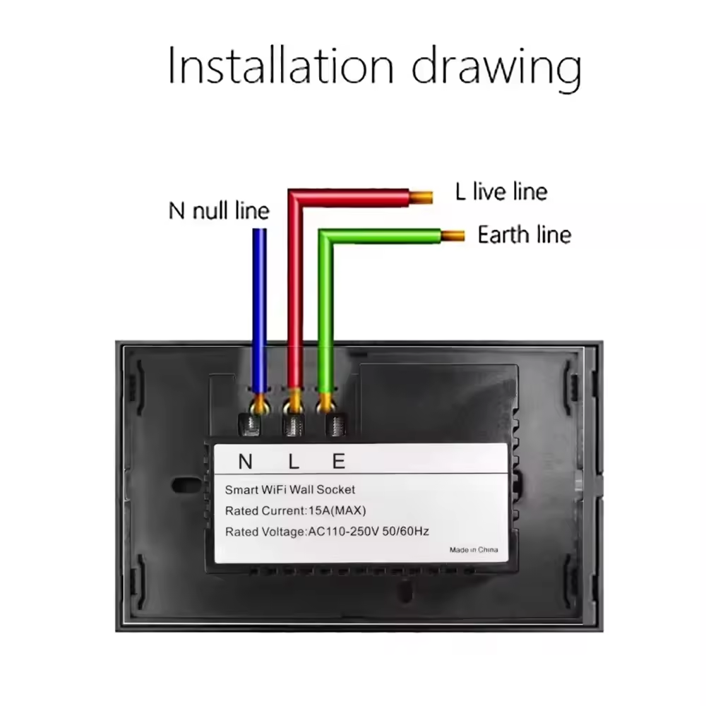 Melery Smart Zigbee AU Argentina SAA Certificate Double Wall Socket Wireless Power Point Glass Panel Remote by Alexa Google Home Assistant Hub Required-Melery