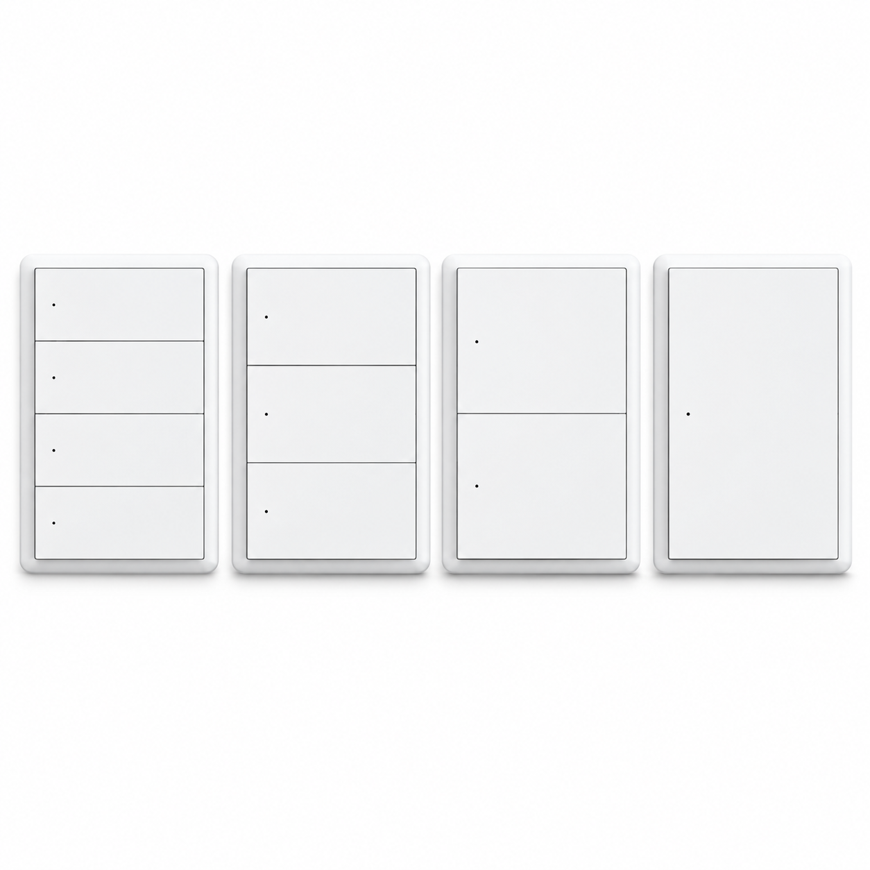 Melery Matter over WiFi Smart Wall Light Switch 1 2 3 4 Gangs with Neutral Wire Push Physical Light Switches work with Homekit App
