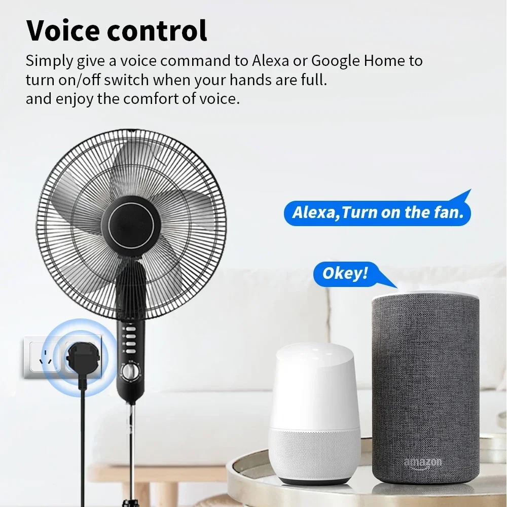 Melery Tuya Smart Socket Power Strips WiFi Multi intelligent Outlet AU Plug Wireless Voice Remote Timing by Aleax Google Home