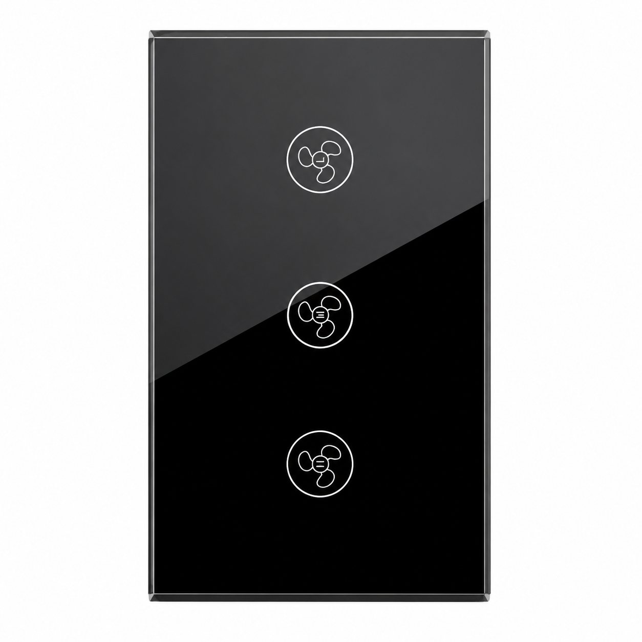 Melery Smart Fan Switch Speed Control Wifi Enabled Variable Ceiling Touch Glass Panel Remote by Alexa Dot Google Home Assistant