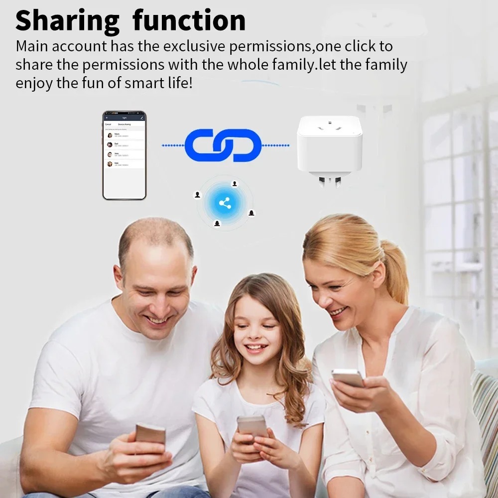 Melery Tuya Smart Socket Power Strips WiFi Multi intelligent Outlet AU Plug Wireless Voice Remote Timing by Aleax Google Home
