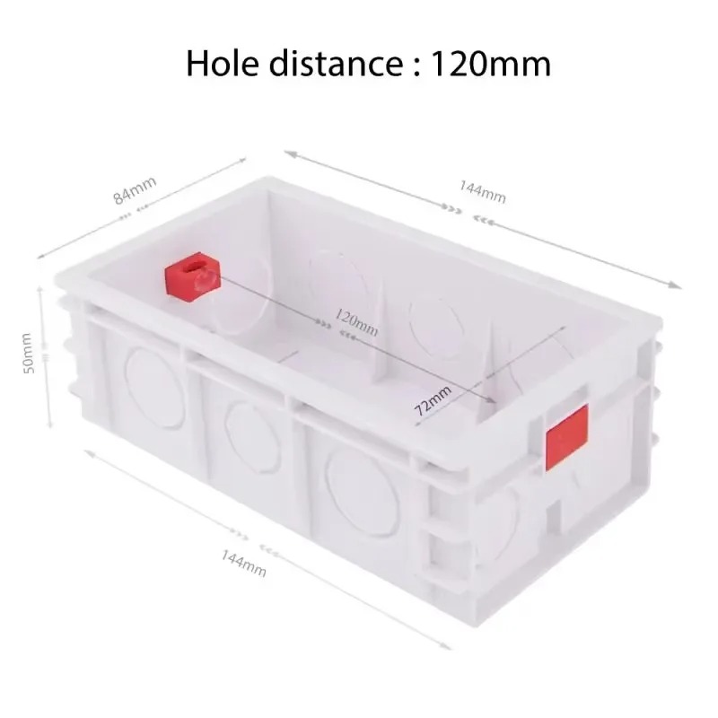 Melery 147 Dry Lining Box For Gypsum Board Drywall Plaster board 47mm Depth Wall Switch BOX  Socket Cassette  146*86mm-Melery