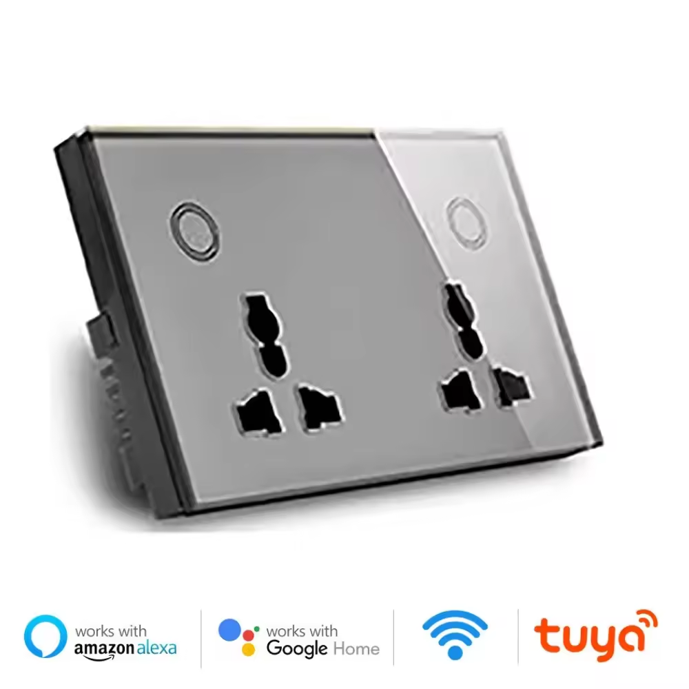 Melery  WIFI Wall Socket TYPE-C USB Universal Electrical Plug Outlet 13A Power Touch Switch Wireless Charge by Alexa Google Home-Melery