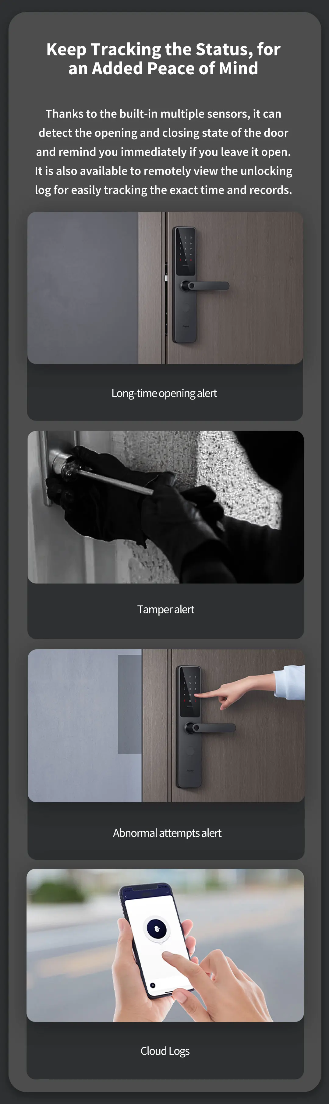 Melery Smart Door Lock A100 Pro Zigbee Bluetooth 5.0 Fingerprint Unlock A100 Pro Door Lock Work with Apple Homekit Aqara Home