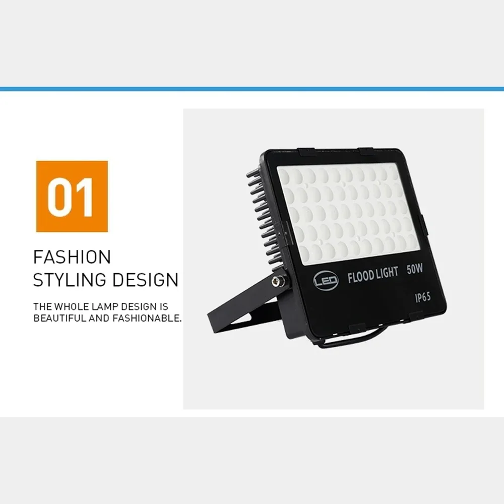 Melery LED Flood Light 10-200W 110LM/W Super Bright IP65 Waterproof Outdoor Landscape Security Floodlight for Yard,Garden,Playground-Melery