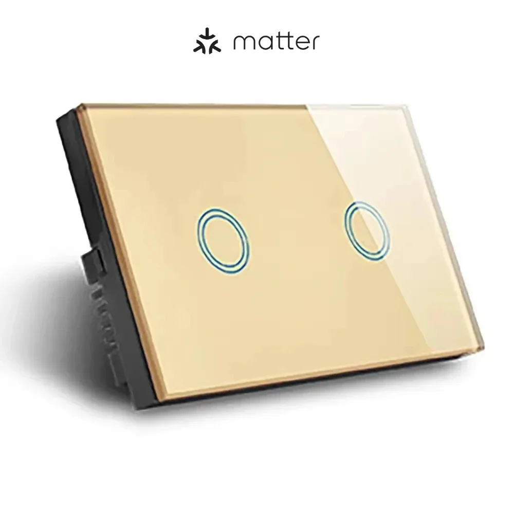 Melery Matter Thread Light Wall Switch WiFi Touch Sensor Remote Control by Apple Homekit SmartThings Google Home Siri Alexa -Melery