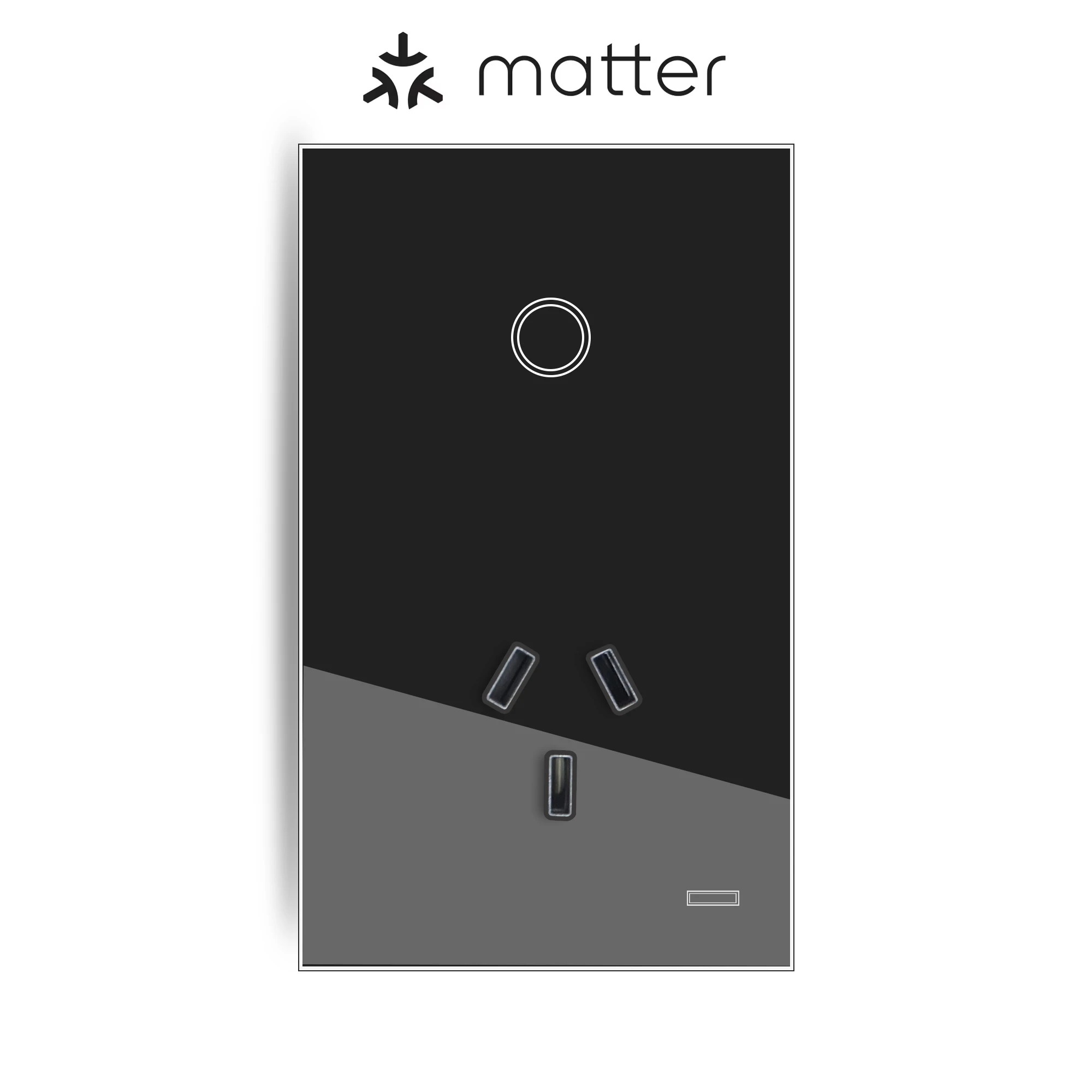 Melery Matter Smart WiFi AU Plug Wall Socket with 1/2gang Light Switch Glass Panel Remote via Homekit Alexa Google Home