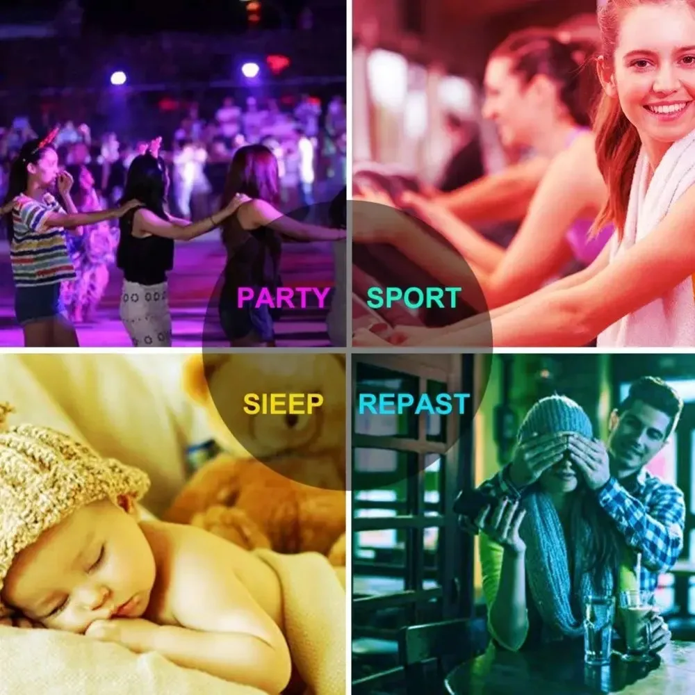 Melery Melery  GU10 Tuya Wifi Smart LED Light Bulbs Spot Lamp Warm RGB White Dimmable Smartlife APP Remote Control by Alexa Google Home-Melery