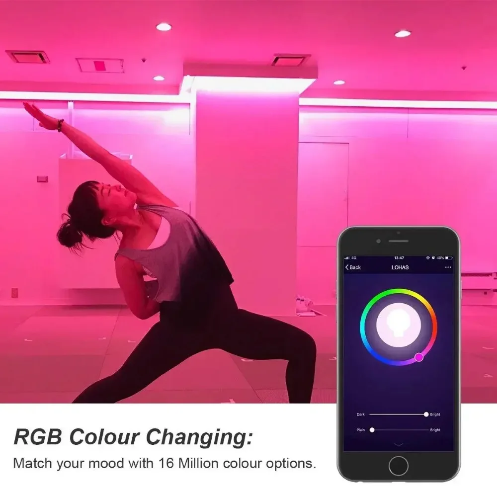 Melery Smart WiFi LED Candle Bulbs B22 Bayonet 5W RGB Warm/Cold Day White Dimmable Lamp Timing Voice Control by Tuya Alexa Google Home-Melery