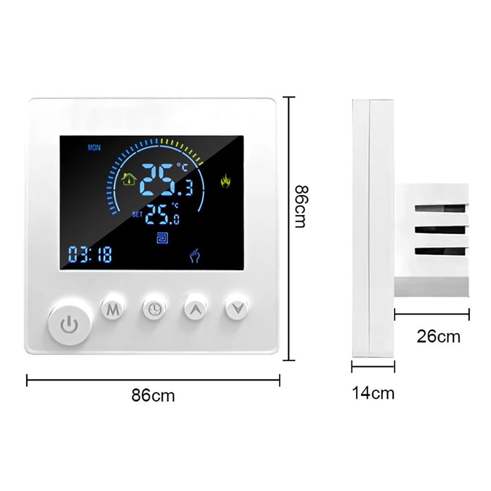 Melery WiFi Smart Thermostat Electric Floor Heating Water Gas Boiler Temperature Wireless Remote Controller by Tuya Google Home Alexa-Melery