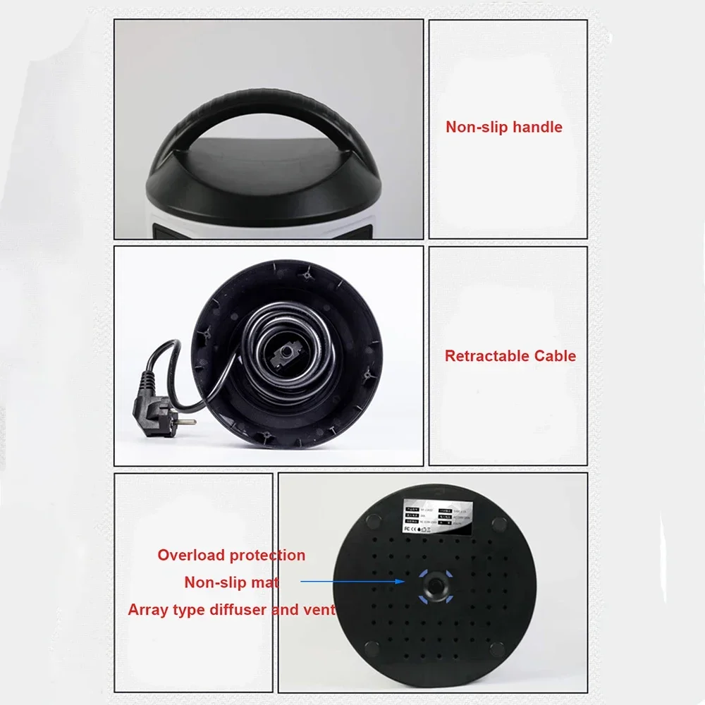 Melery Vertical Power Strip Multiple Tower Socket Surge Protector EU Plug Outlets with USB Switchable 1.8m Extension Cable Home Office-Melery