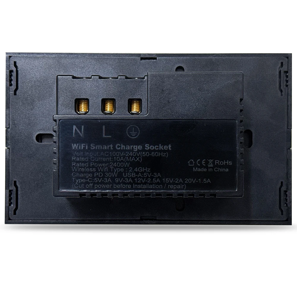 Melery  Argentina Wall Socket WIFI Tuya Smart Australia Plug USB Type-C 30W Outlet Power Touch Sensor Remote by Alexa Google Home-Melery