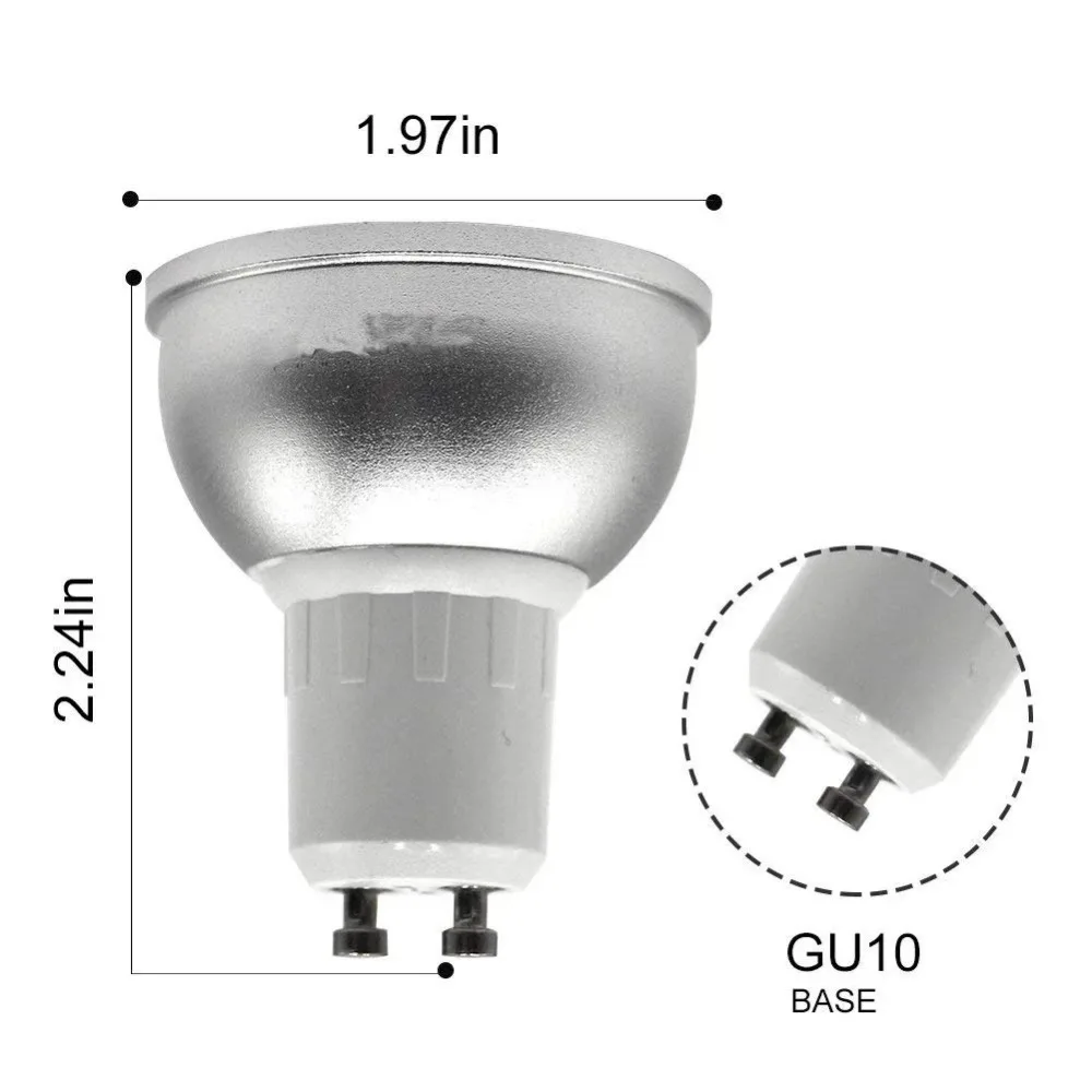 Melery Melery  GU10 Tuya Wifi Smart LED Light Bulbs Spot Lamp Warm RGB White Dimmable Smartlife APP Remote Control by Alexa Google Home-Melery