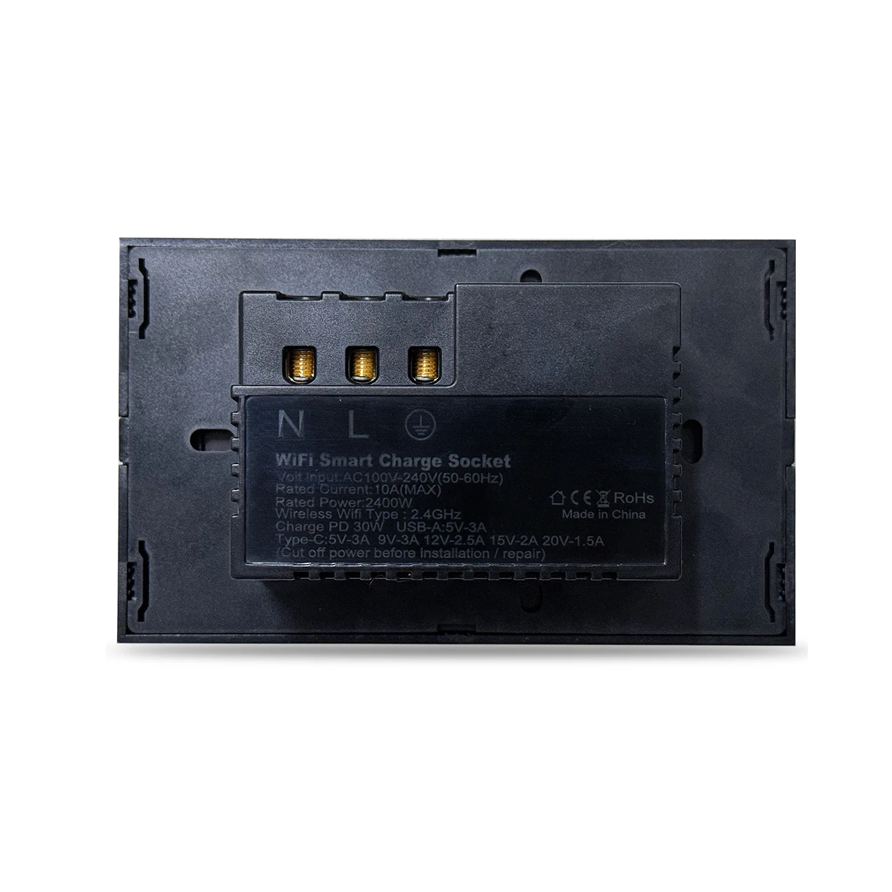 Melery Wall Power Socket Zigbee Tuya US Electrical Plug Outlet Smart  10A Touch Glass Panel Wireless Remote by Alexa Google Home Office-Melery