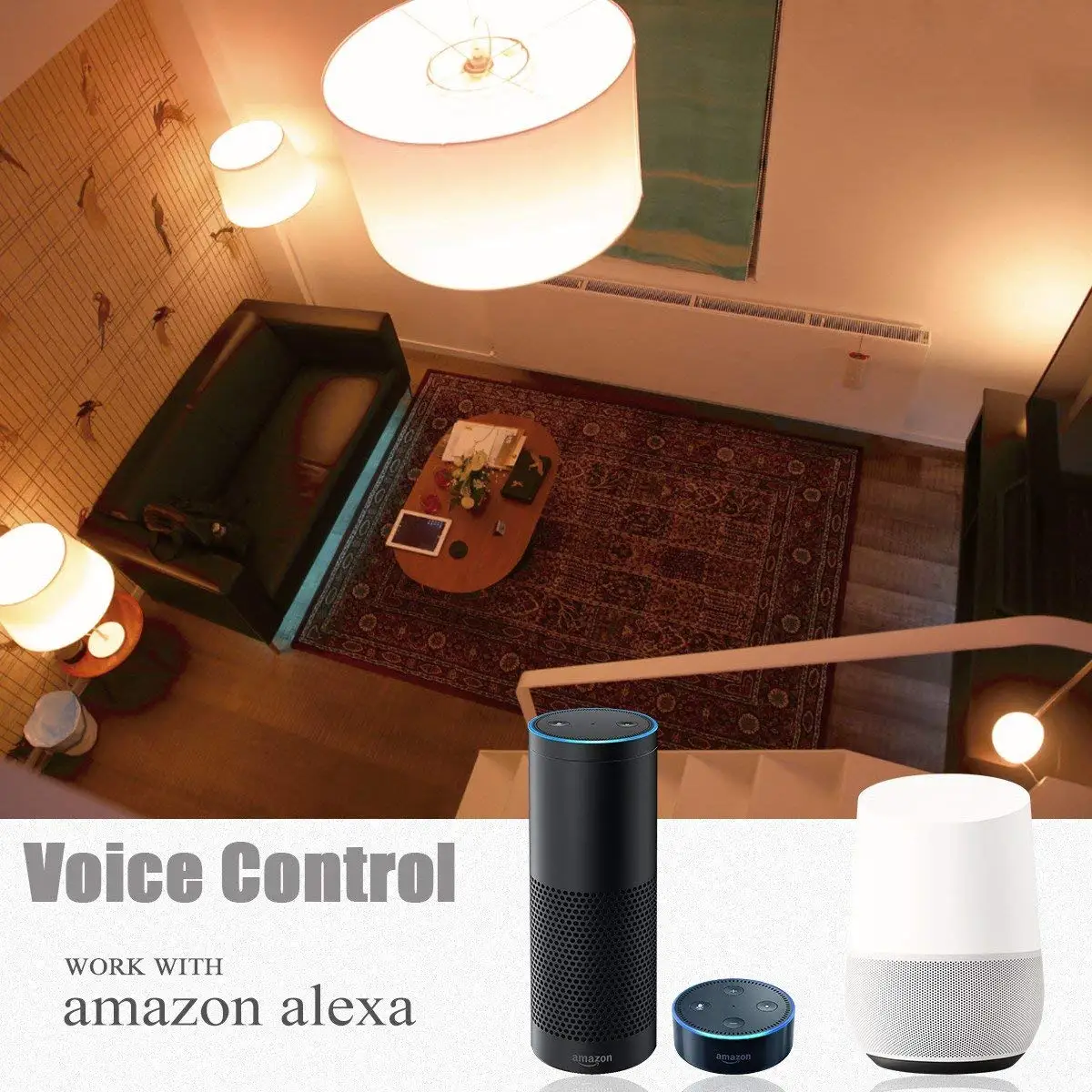 Melery E14 Tuya WiFi Smart LED Bulb Base 2000-6000K Lamp Candelabra 40W Equivalent Light Timmer Control by Alexa Google Home Assistant-Melery