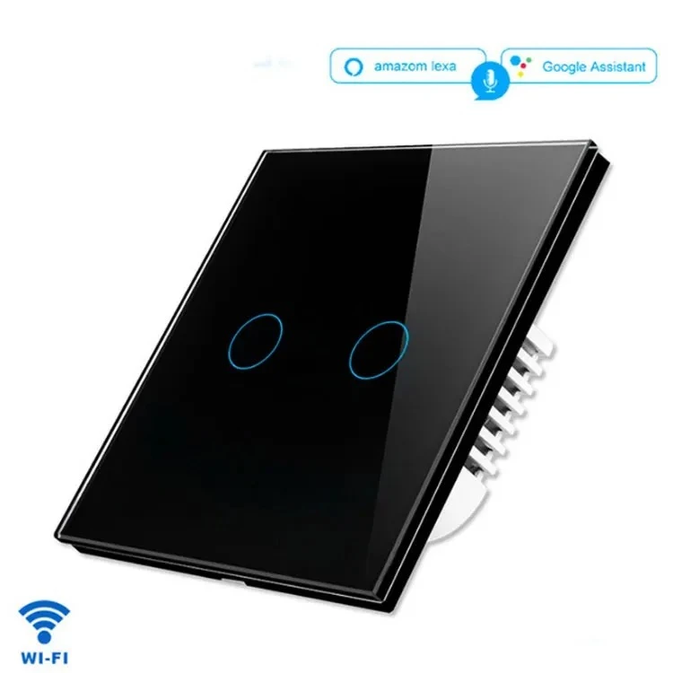 Melery Wifi Smart Light Switch Wall Glass Screen Interruptor Touch Panel Voice Control Wireless by Alexa Google Home 1/2/3/4Gang-Melery