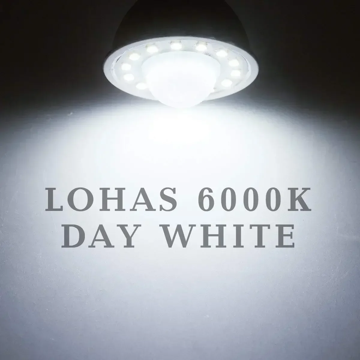 Melery  GU10 PIR Motion Night Light Sensor LED Bulbs 50W Equivalent 500lm Day White Stairs Garage Corridor Walkway Hallway 2Pack-Melery