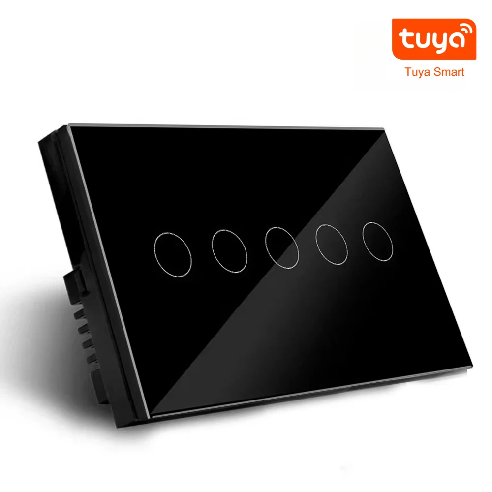 Melery Smart Tuya Light Switch 4/5/6/8/10 Gang Glass Wall Touch Sensor Alexa Remote Voice Control Google Home Assistant Office-Melery