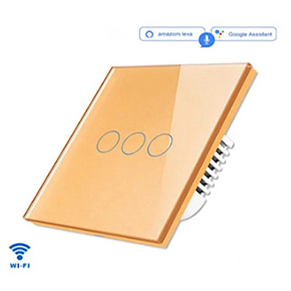 Melery Wifi Smart Light Switch Wall Glass Screen Interruptor Touch Panel Voice Control Wireless by Alexa Google Home 1/2/3/4Gang-Melery