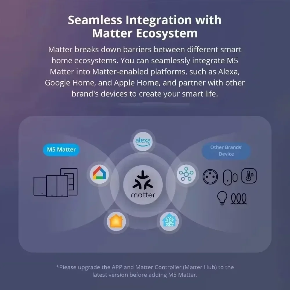 Melery Matter WiFi Smart Plug Thailand Socket Touch Glass Panel Power Outlet,Voice Remote Control Homekit App,Alexa,Google Home-Melery